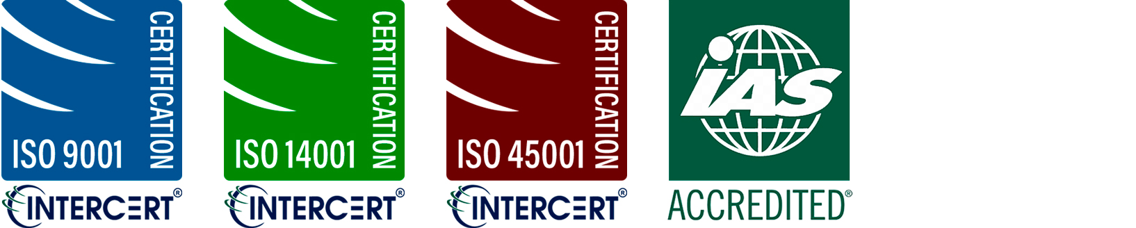 Certificaciones ISO9001, ISO14001, ISO45001 y ACCREDITED